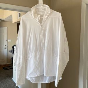 Lulu lemon white active jacket size large